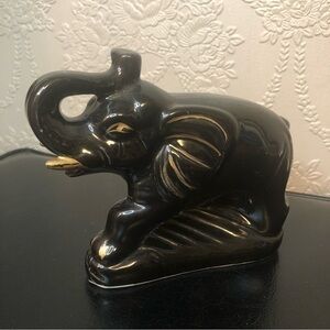 MCM Vintage Elephant Black Gold